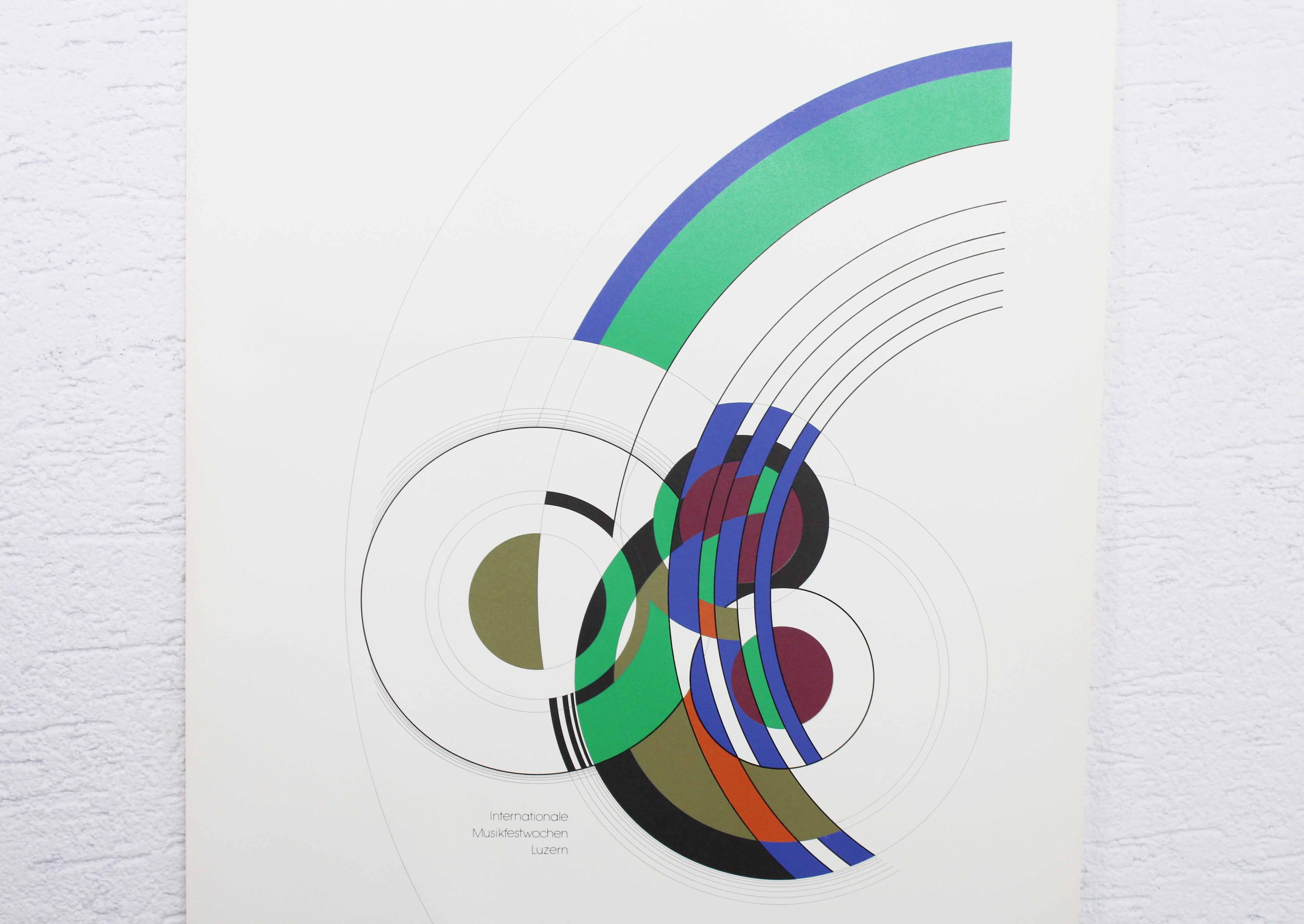 Space Age print by Johannes Burla entitled "rotating plastic"