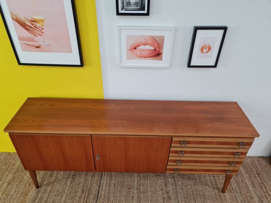 Vintage Scandinavian Enfilade – 190 cm