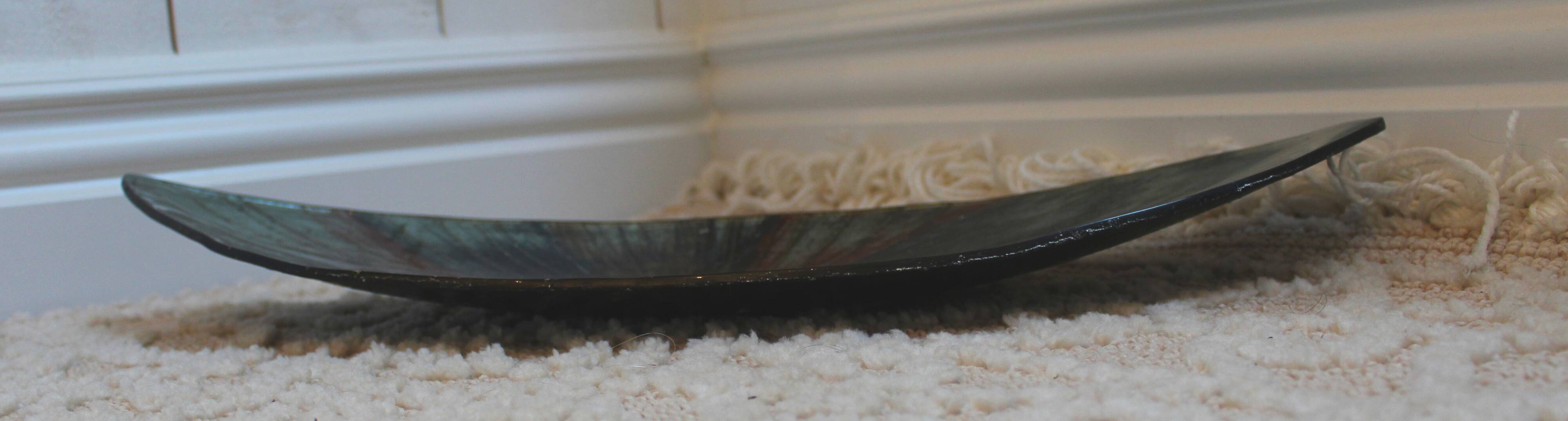 Large Glass Dish - Long. 46 cm! - Art Deco