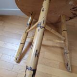 Rattan and rope coffee table