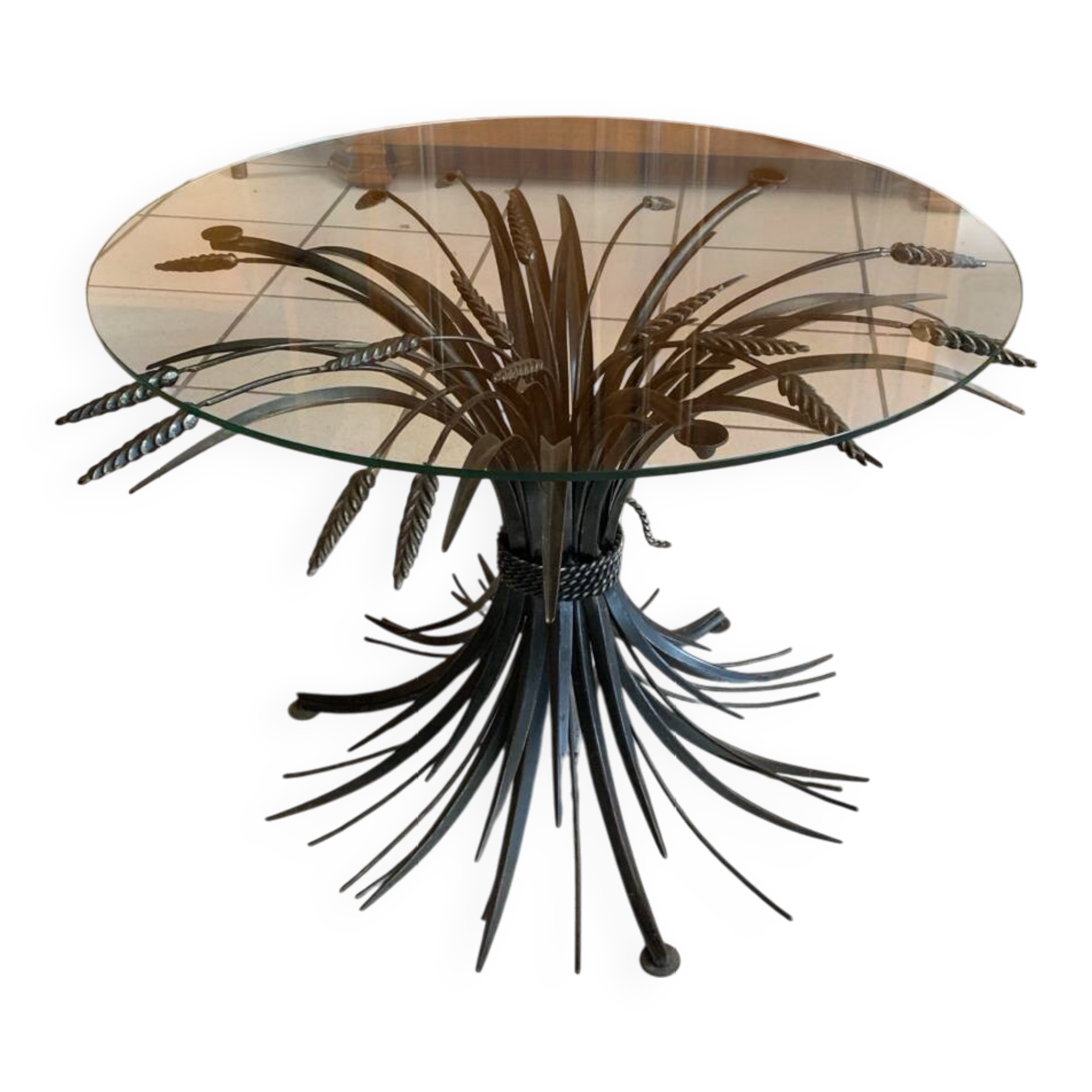 Robert Goosens CocoChanel Cornflower Coffee Table Circa 1970