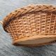 Woven wicker basket: vintage