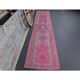 1970s vintage Turkish Oushak diamond wool runner