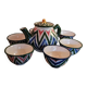 Théière et six bols