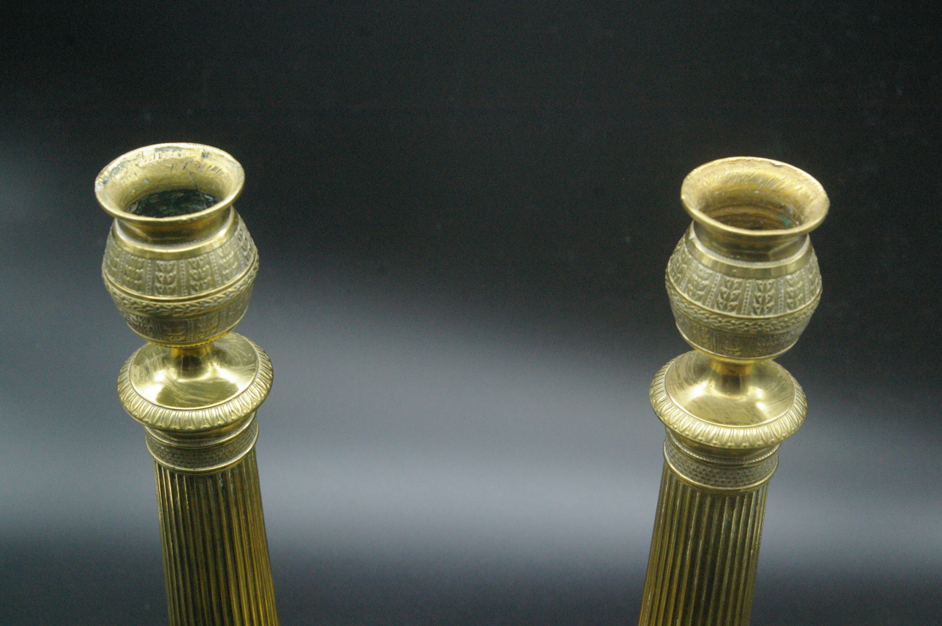 Candleholders in brass
