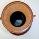 Antique Shanghai vase woven rattan bamboo ceramic People's Republic of China