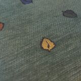 Set of 4 mid century dining chairs with turquoise covers, 1960