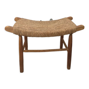 Tabouret paillé