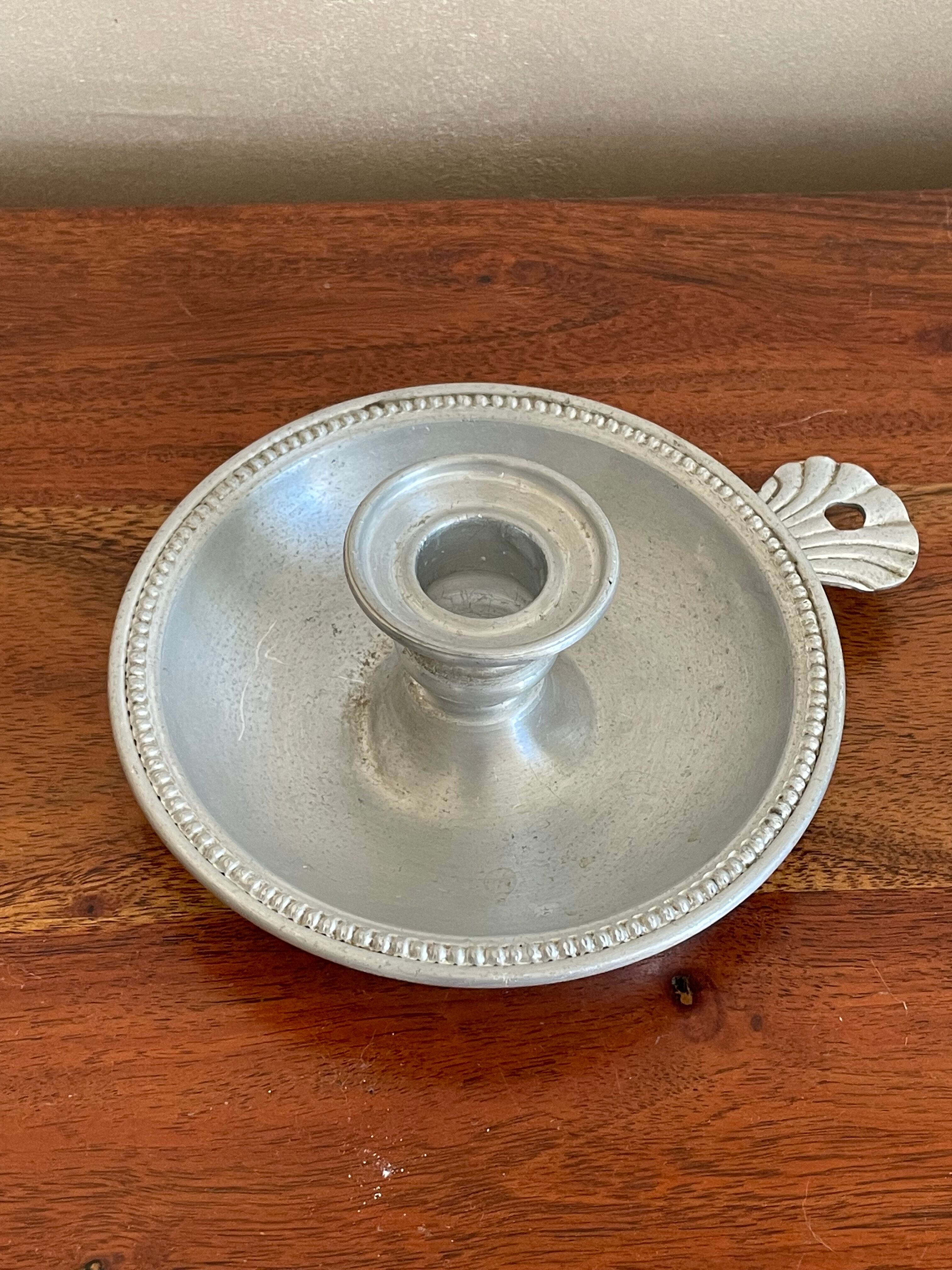 Aluminum candle holder