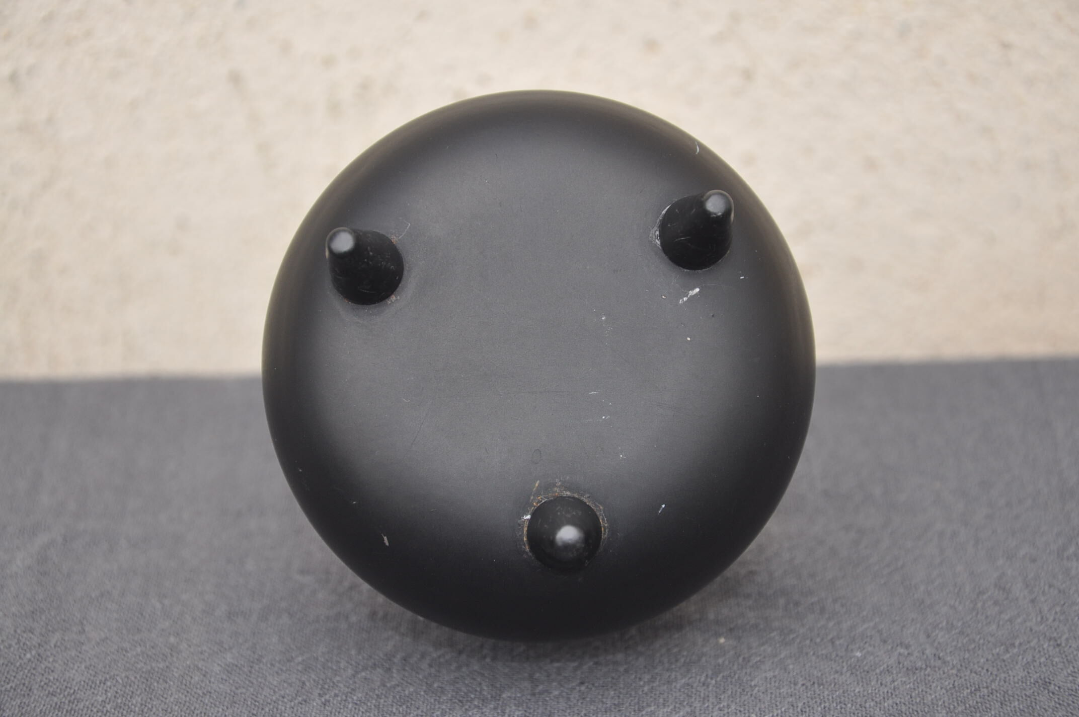 Vintage metal tripod ashtray