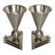 Paire de lampes de chevet cubistes
