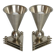 Paire de lampes de chevet cubistes