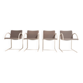 Ensemble de 4 chaises Circle par Boonzaaijer pour Metaform, années 1980.