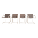 Set of 4 Circle chairs by Boonzaaijer for Metaform, 1980s