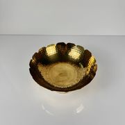 Coupe indienne en métal martelé doré EPNS