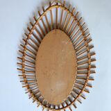 rattan mirror 42x60cm