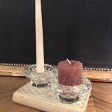 Glass candle holders