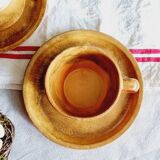 Set of 2 Faïence de Quimper chocolate cups