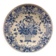 Assiette Delft à décor des fleurs