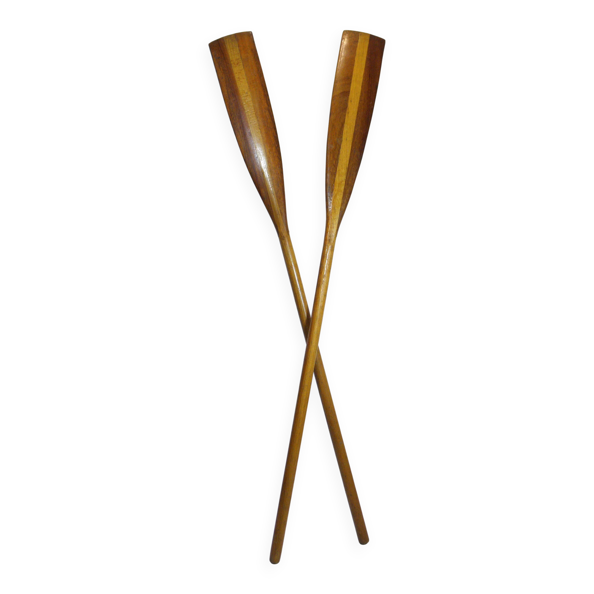Pair of wooden oars