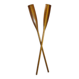 Pair of wooden oars