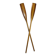 Pair of wooden oars