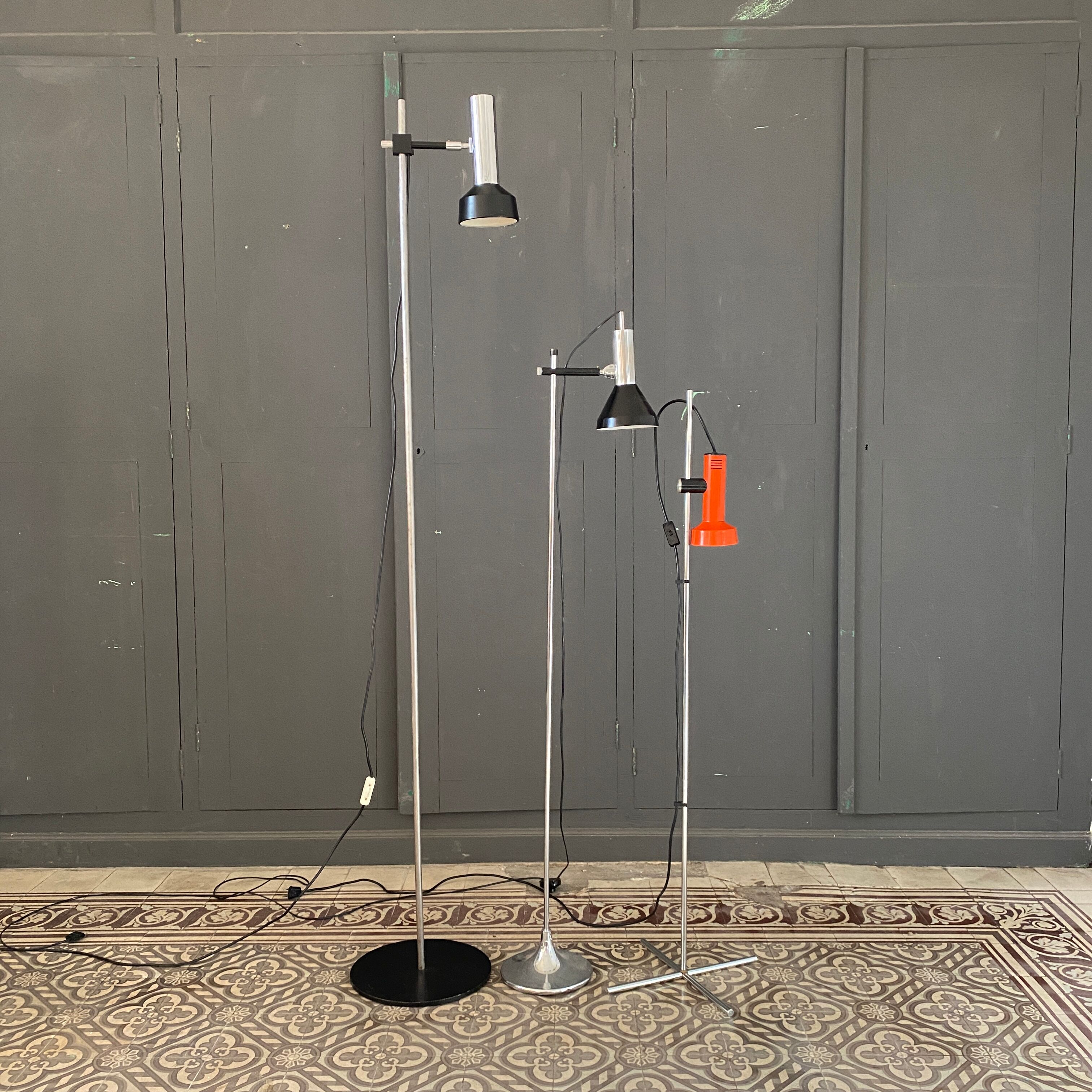 Vintage black spot lamp 70s