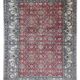 Hand-knotted wool and silk rug Kashmir India 1950