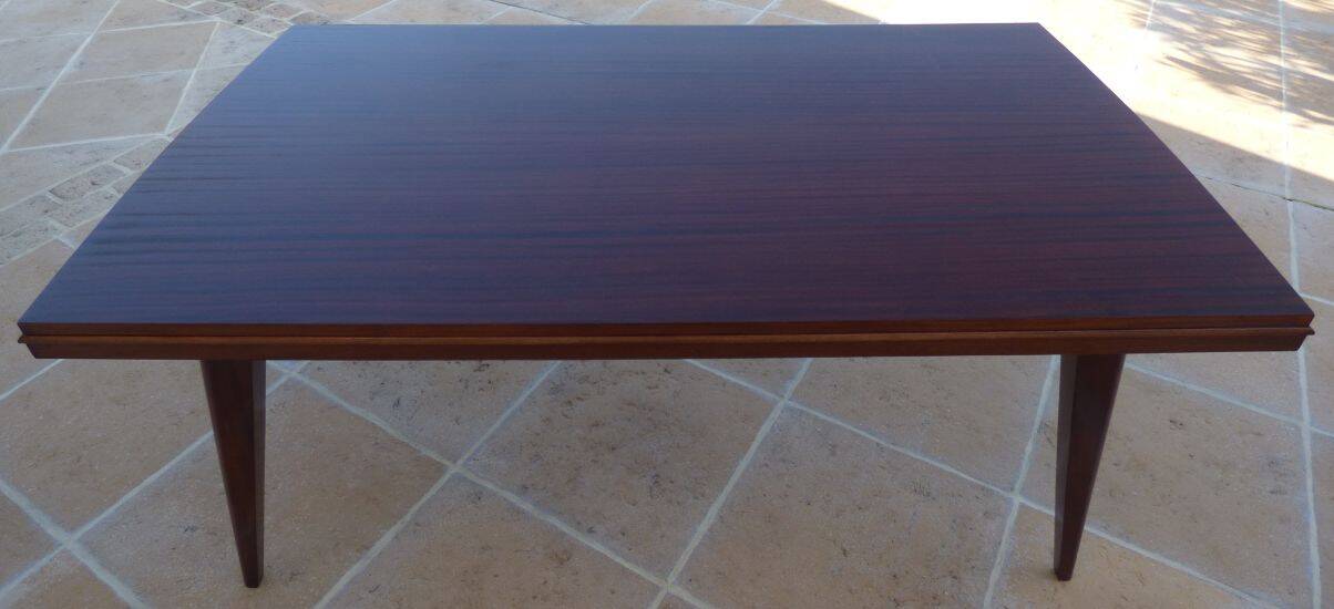 Compass leg table from the 1950s in teak wood – Very good condition