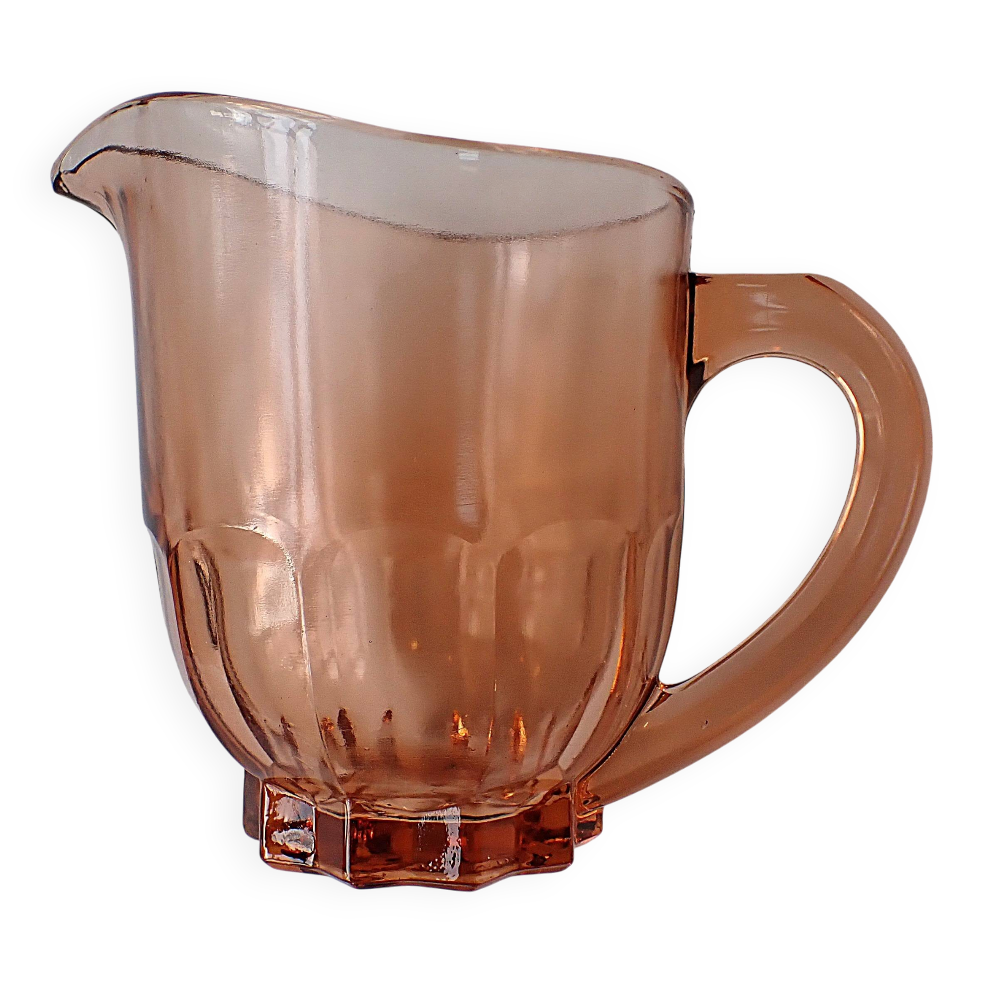 Rosaline glass pitcher - 1950s - Made in France