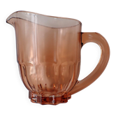 Rosaline glass pitcher - 1950s - Made in France