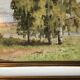 Huile originale sur panneau de bois "les Bouleaux"