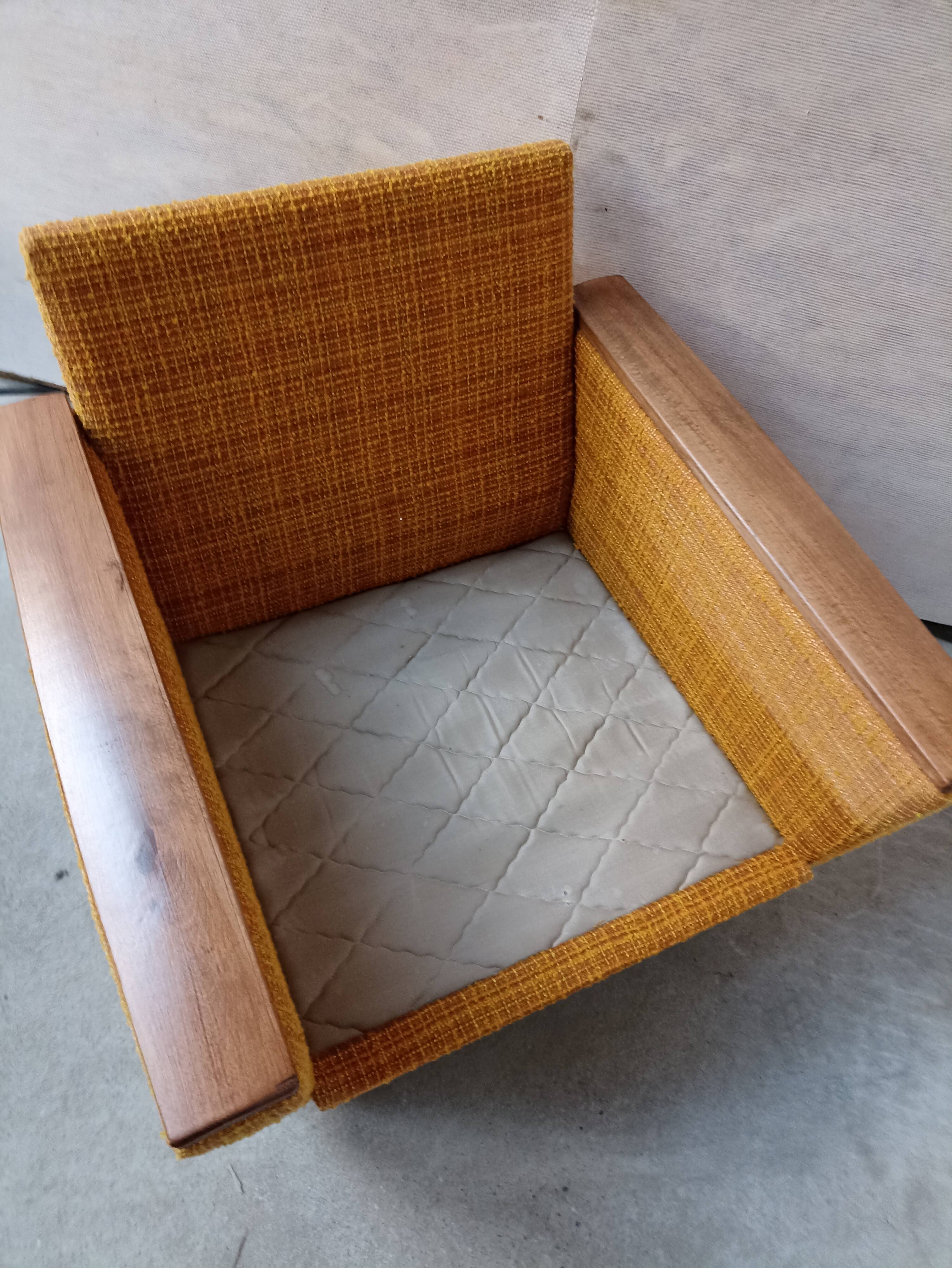 Pair vintage armchair