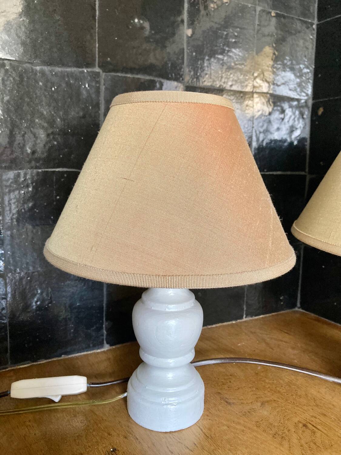 Pair of bedside lamps