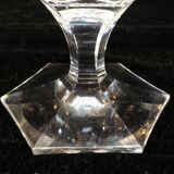 11 wine glasses in Crystal cut with diamond tip CRISTALLERIE DE LORRAINE