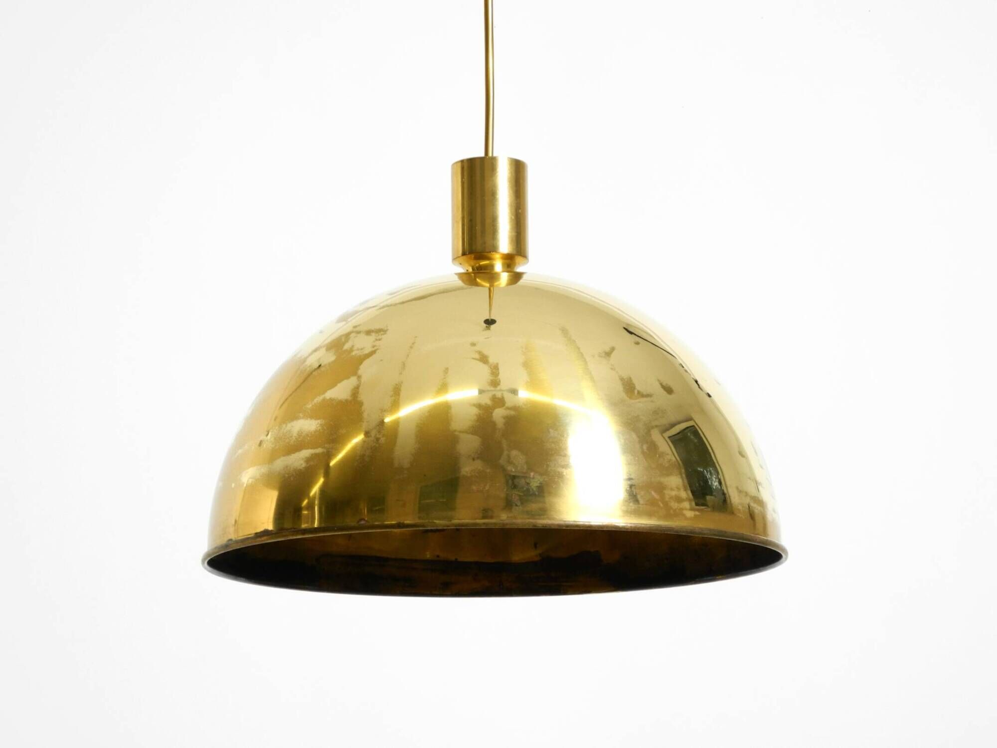 Original Florian Schulz brass pendant lamp | Model "Posa" | 1970s