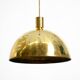 Original Florian Schulz brass pendant lamp | Model "Posa" | 1970s