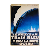 Advertising plaque for The Blue Train