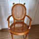 Canned medallion armchair in Louis XVI style