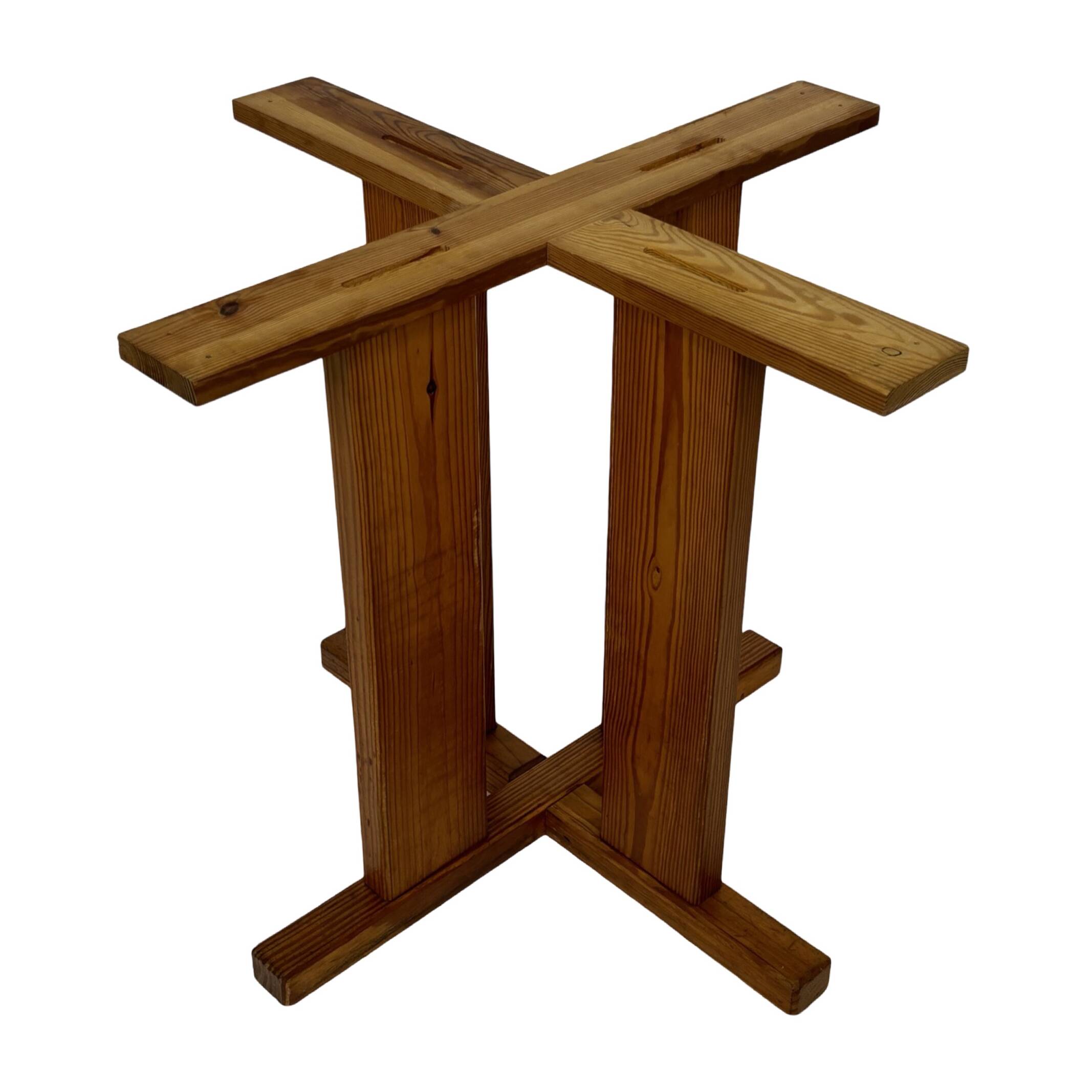 Vintage Design Pine Dining Table, Oval Table from the 1970s