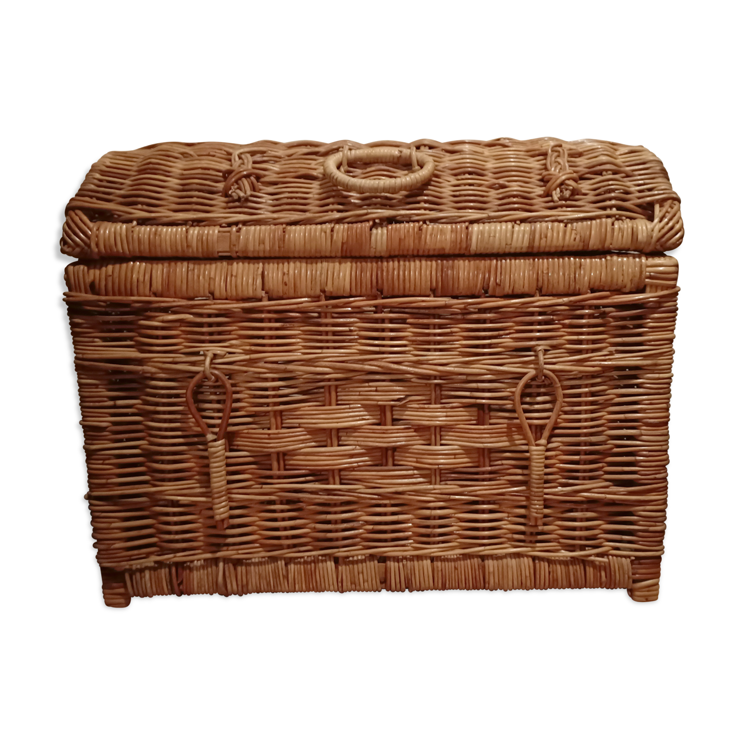 Braided wicker trunk