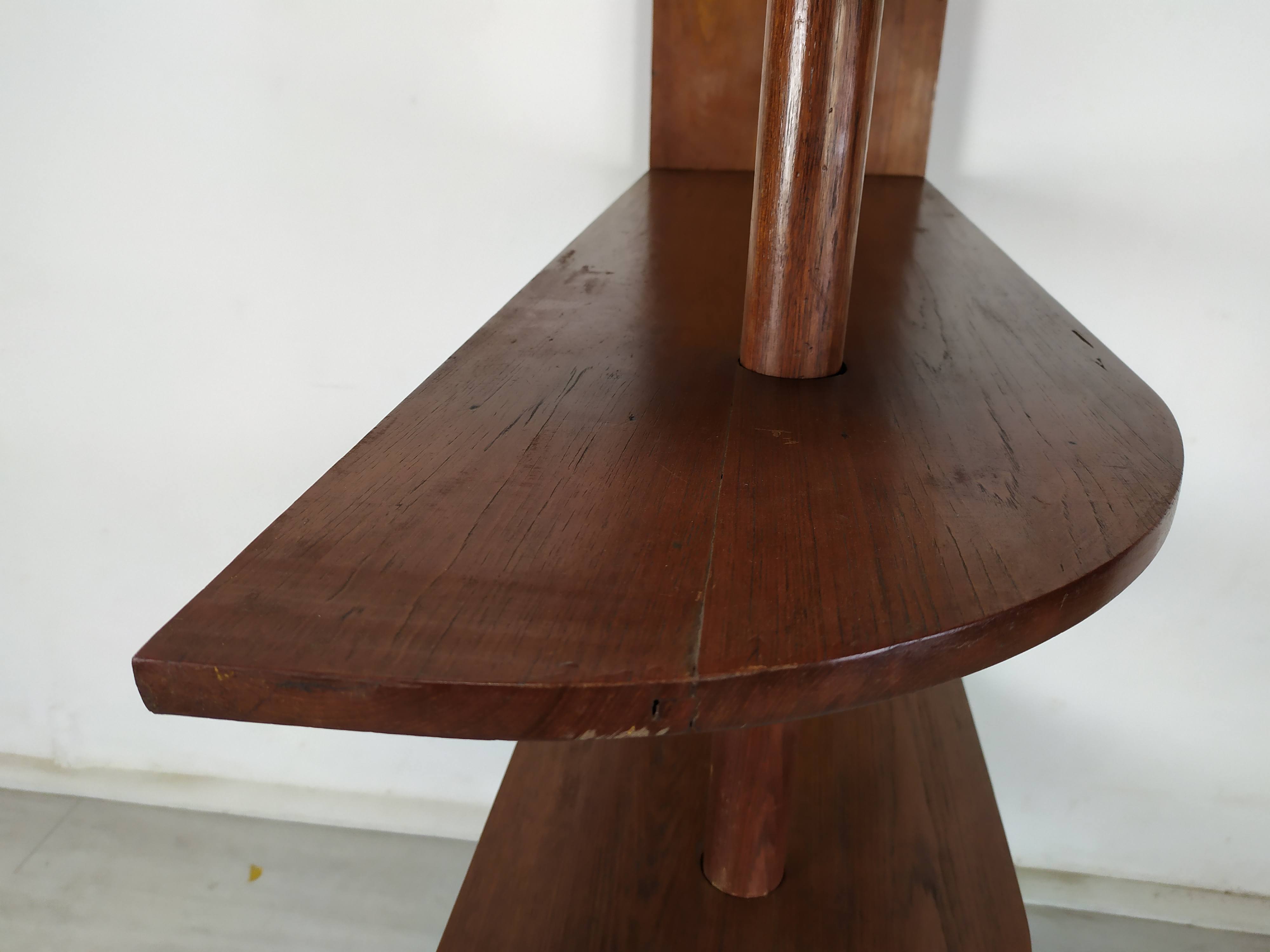 Oak shelf art deco style