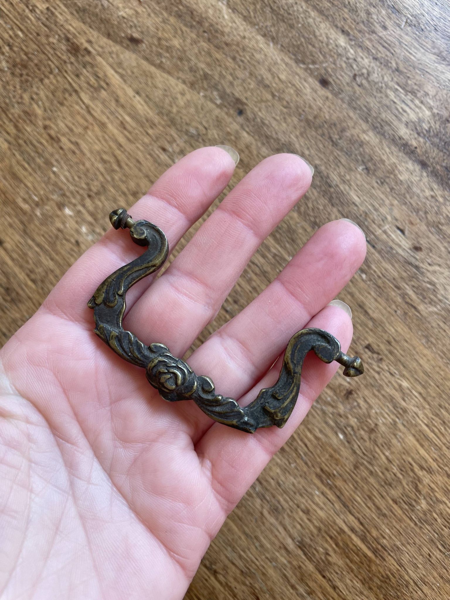 Small furniture handle, old vintage