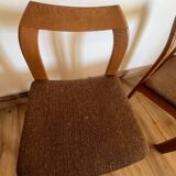 2 wooden chairs