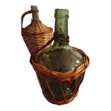 Vintage glass demijohn