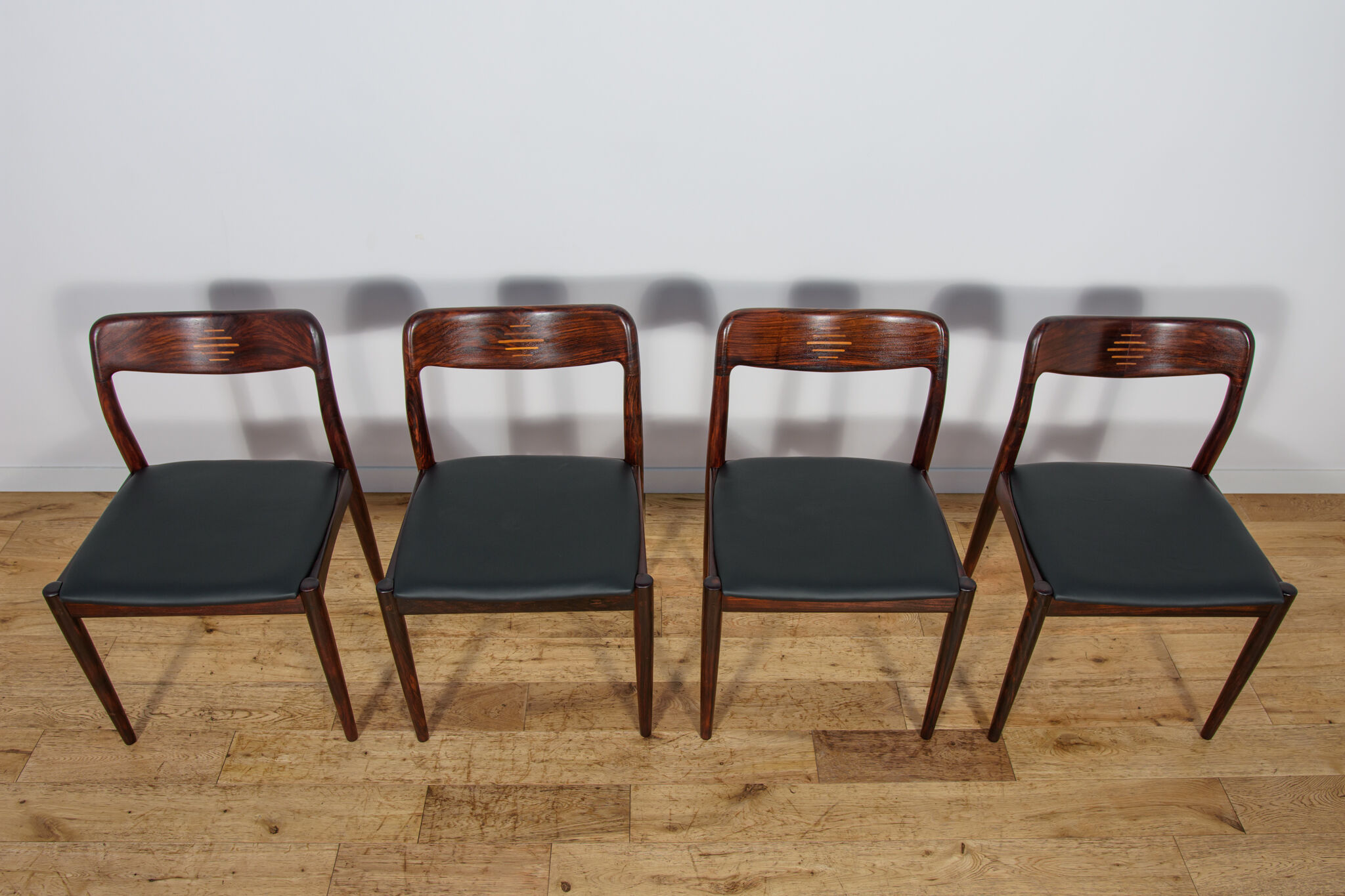 Mid-century Danish dining chairs from Uldum Møbelfabrik, Denmark, 1960s, set of 4