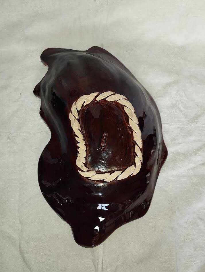 Large Plate or Fruit Bowl Vallauris – 1970s Ceramics – Vintage Design