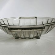 Art Deco pressed moulded glass bowl made in France