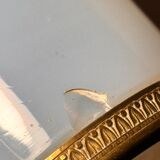 2 opaline ormolu tooth-stick holder & ashtray