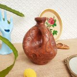 Vase , terracotta soliflore made in greece - vintage